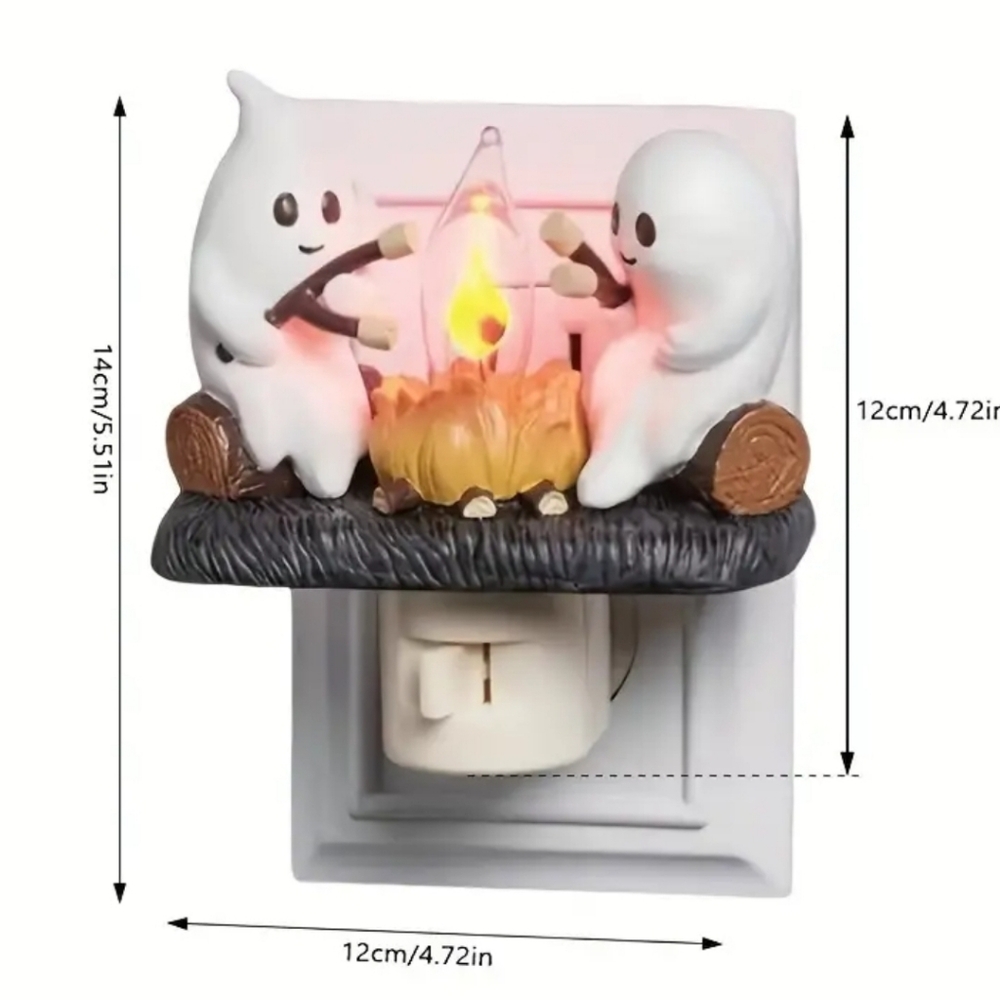 🕯👻🔥 NEW Halloween Ghost Nightlight - Picture 6 of 7